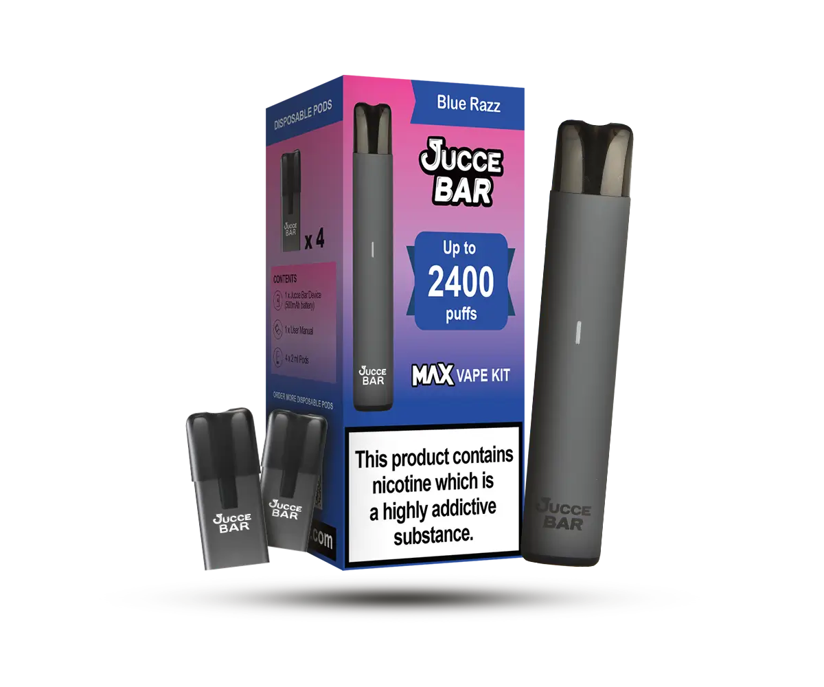 Jucce Bar Blue Razz MAX Vape Kit Jucce Bar Blue Razz MAX Vape Kit