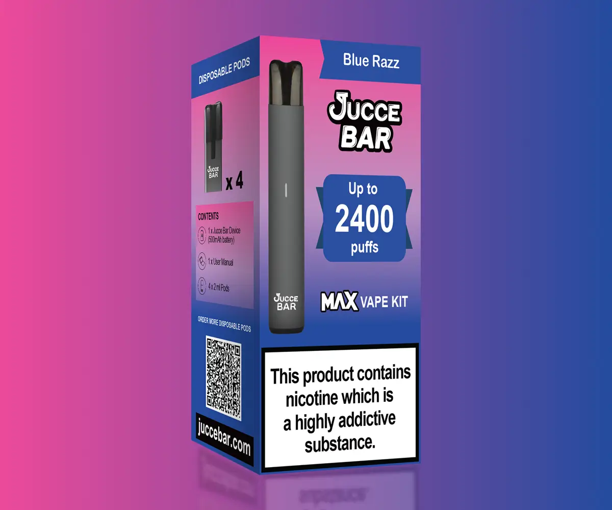Jucce Bar Blue Razz MAX Vape Kit Jucce Bar Blue Razz MAX Vape Kit