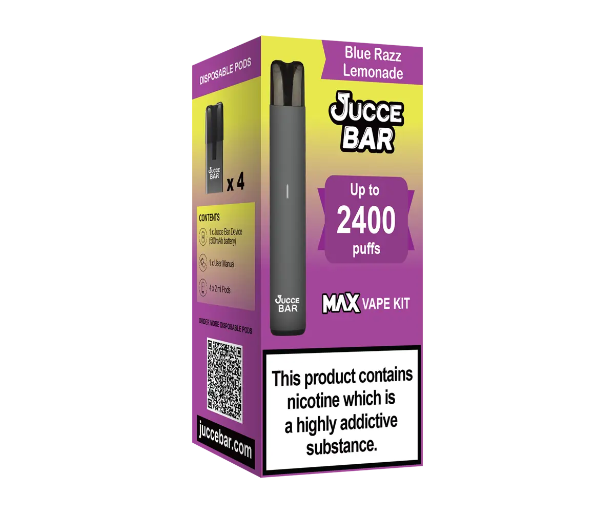Blue Razz Lemonade Jucce Bar Blue Razz Lemonade MAX Vape Kit