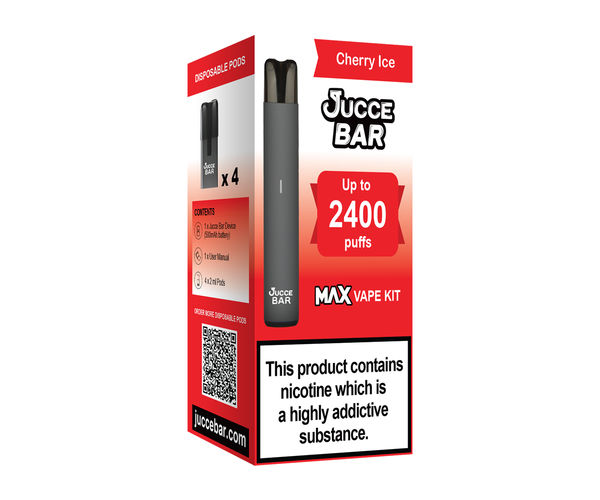 Cherry Ice Big Puff Vape Kit | Jucce Bar | Vape Jucce UK