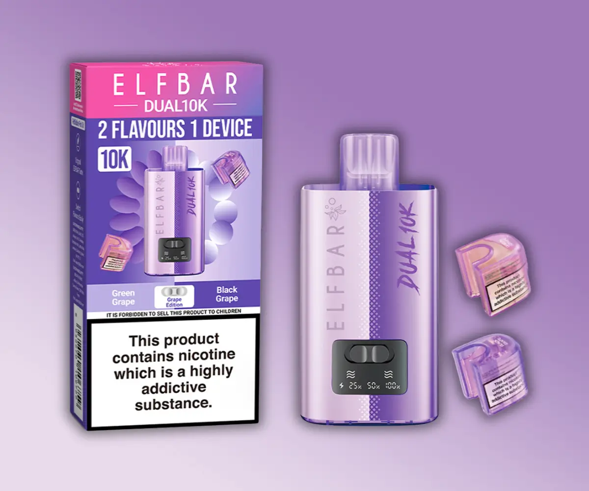 ELF BAR DUAL 10K GRAPE EDITION ELF BAR DUAL 10K GRAPE EDITION