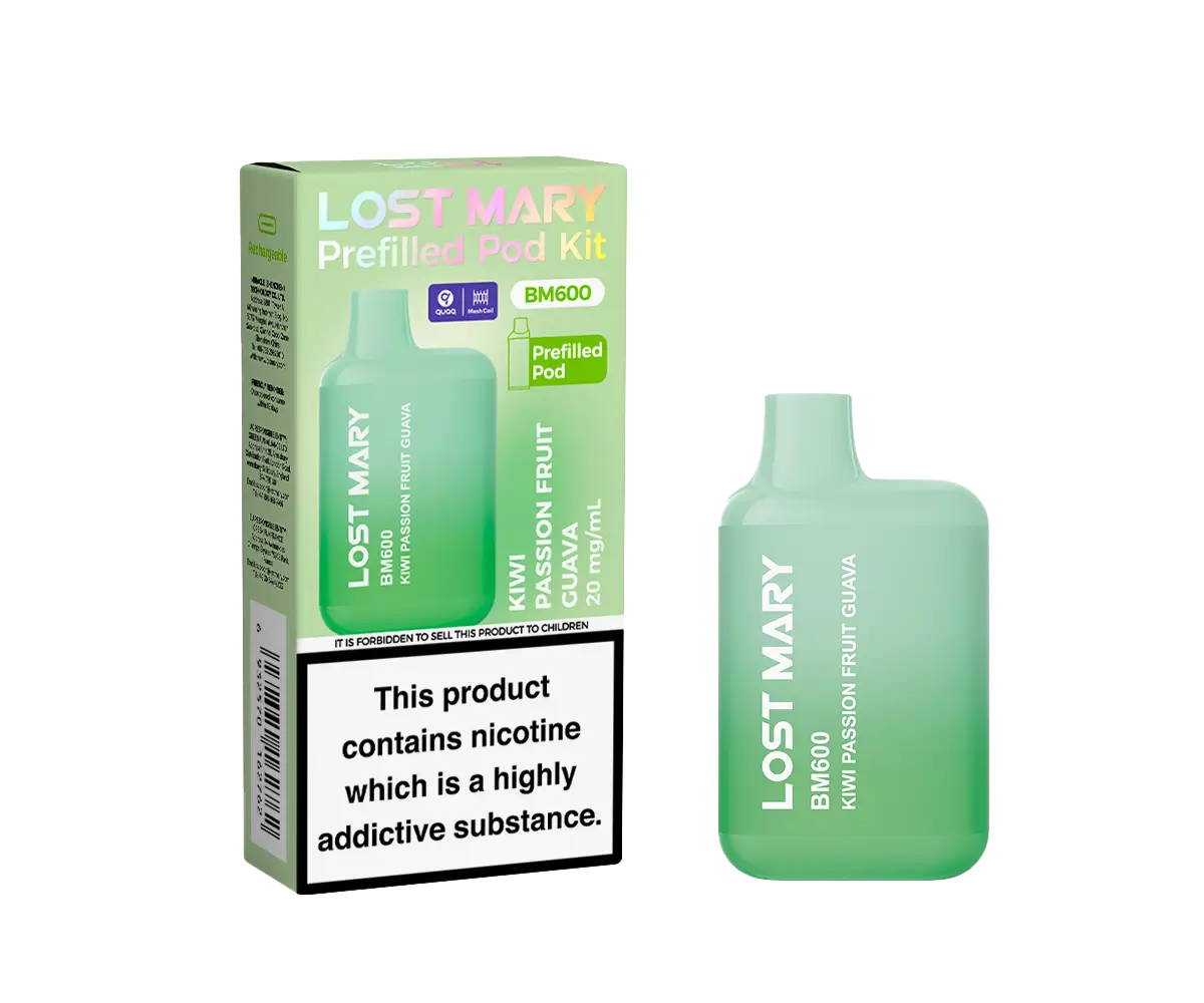 BM600 Kiwi Passion Fruit Guava Prefilled Pod Kit BM600 Kiwi Passion Fruit Guava Prefilled Pod Kit