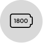 1800 mAh Battery - Long Lasting