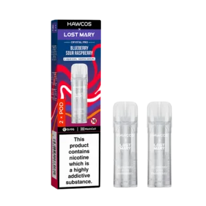 LOST MARY x HAWCOS Crystal Pro Prefilled Pods Blueberry Sour Raspberry