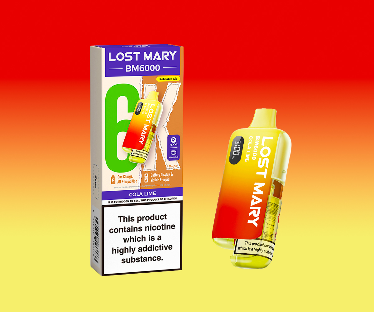 BM6000 Cola Lime Prefilled Pod Kit BM6000 Cola Lime Prefilled Pod Kit