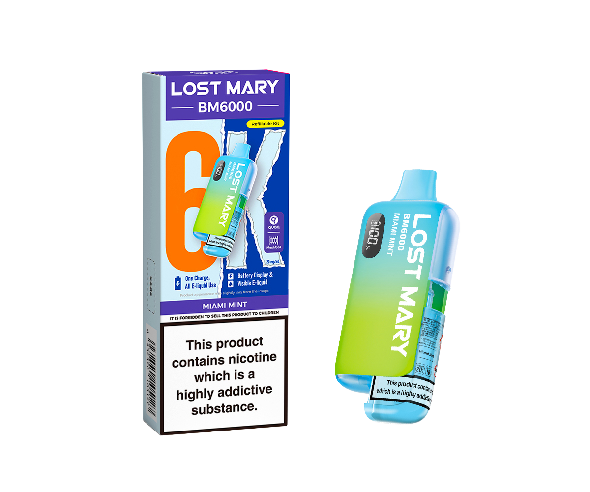 BM6000 Miami Mint Prefilled Pod Kit BM6000 Miami Mint Prefilled Pod Kit